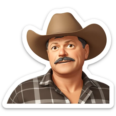 autumn vibes with a mustache sticker