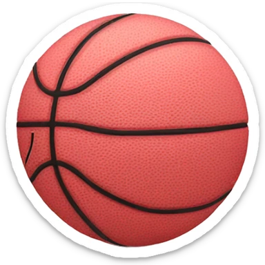 Pink basketball  sticker