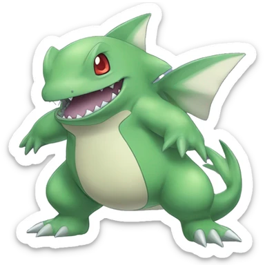 Larvitar-Sharpedo-Gabite-Gible-Digimon Full Body sticker