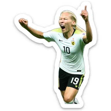Haaland scoring sticker