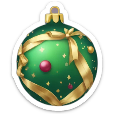 Garland bauble sticker