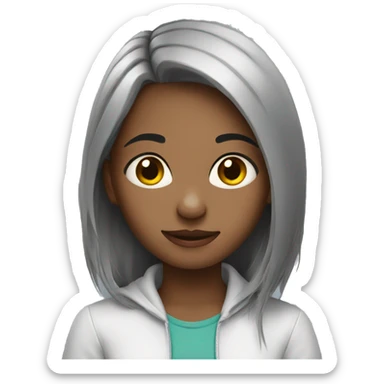 Girl with rat sticker