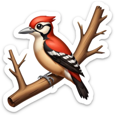 Woodpecker sticker