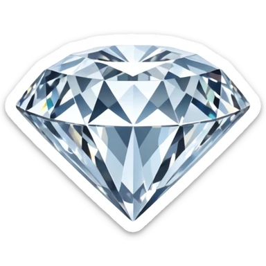 Color White diamond sticker
