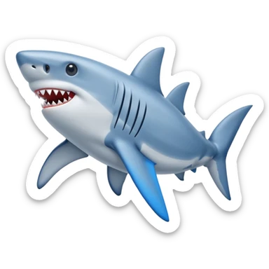 Tralalelo tralala shark with blue shoes sticker