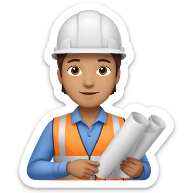 Ingeniero civil trabajando  sticker