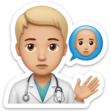 They need some concern on their face; they need to be considering one of two medical options. I don't want doctors!!!! sticker