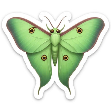 Luna Moth sticker