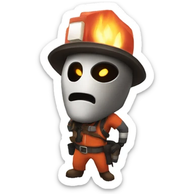 Pyro TF2 sticker
