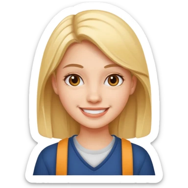 college girl sticker