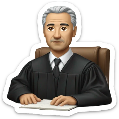 kazakhstan judge photorealistic sticker