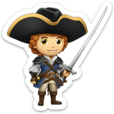 Musketeer sticker