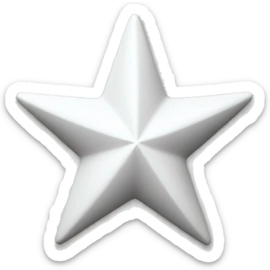 white star decoration sticker