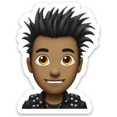 punk guy sticker