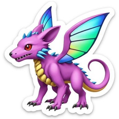 Fakémon-Pokémon-Spectrobes-Digimon-animal-critter-fantasy-hybrid-creature  sticker