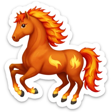 fire horse sticker