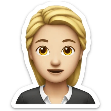 woman Project manager sticker