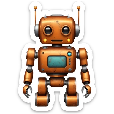 robot on mars sticker
