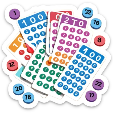 cartes de loto sticker