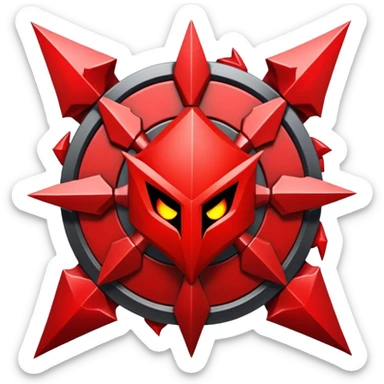 chaos shards legion red emblem sticker
