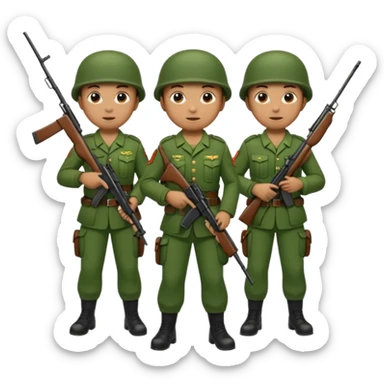 Pangkat prajurit dua TNI sticker