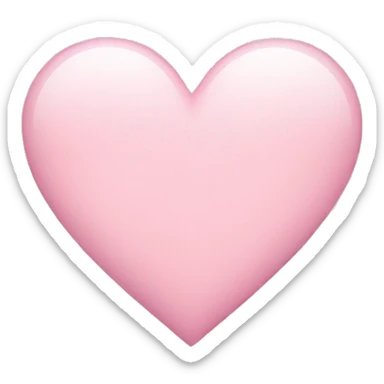 Light pink heart sticker