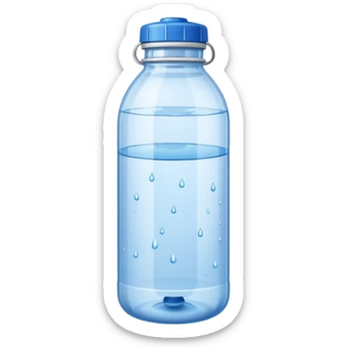 Store bought Water bottle with label sticker