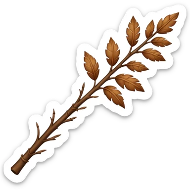 leafy stick sticker