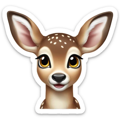 Baby deer sticker
