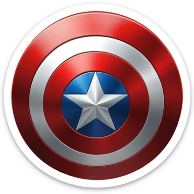 Captain america shield sticker