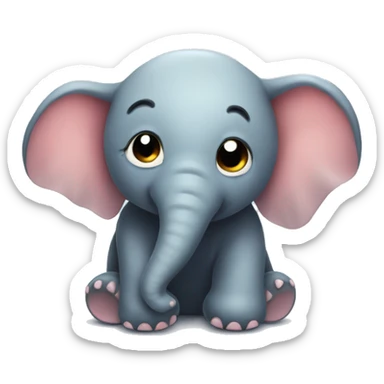 smudge elephant jelly cat sticker