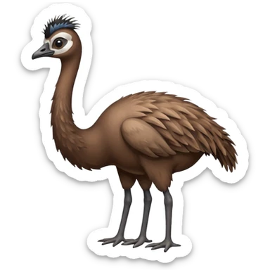 Animal emu sticker