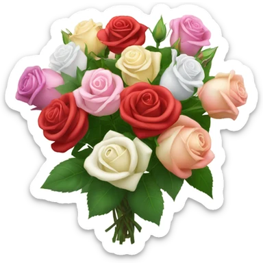 Rose boquet  sticker