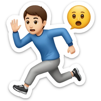 Being chased sticker