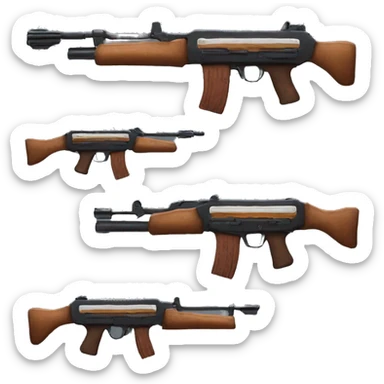 mini uzi fusil sticker