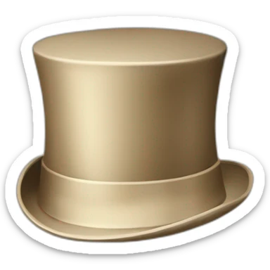 retro cylinder hat  sticker