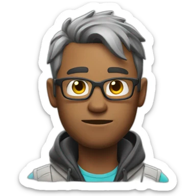 Dude with a dubious lifestyle who plays Fortnite sticker