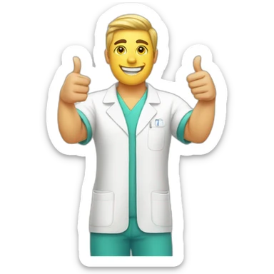 massage-therapist-thumbs-up sticker