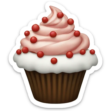 A Christmas cupcake  sticker