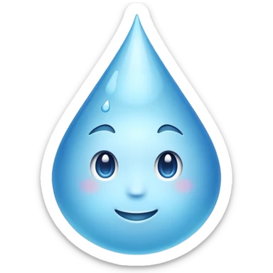 Water bottle emoji copy and paste sticker