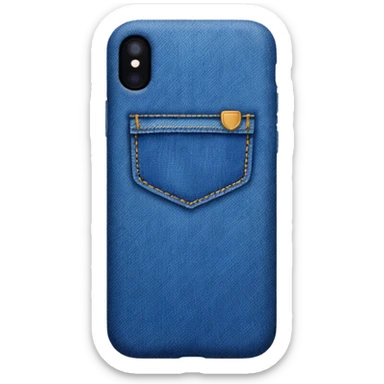 Denim iPhone sticker
