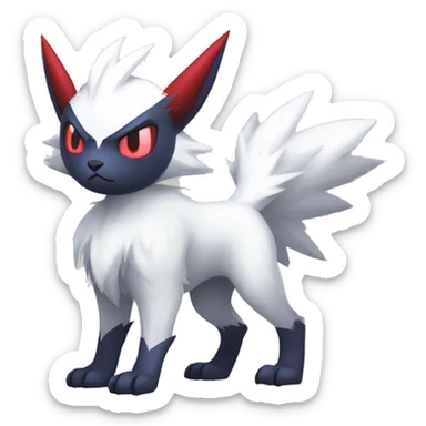 Cool Edgy Absol-Zangoose-Quilava, full body sticker