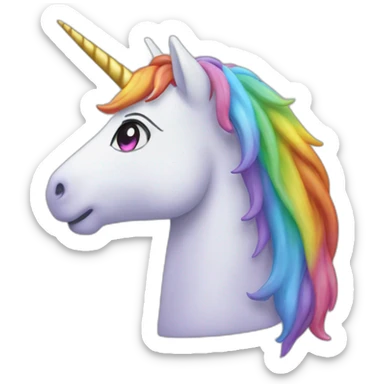 Licorne qui fait caca des arc-en-ciel sticker