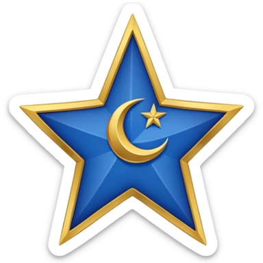 Türk Devletleri Teşkilatı (TDT) veya eski adıyla Türk Dili Konuşan Ülkeler İşbirliği Konseyi (Türk Konseyi) bayrağı ile emoji sticker