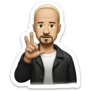 American history x with raised right hand sticker