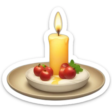candle light dinner sticker