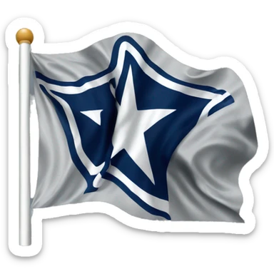 Dallas cowboys flag sticker