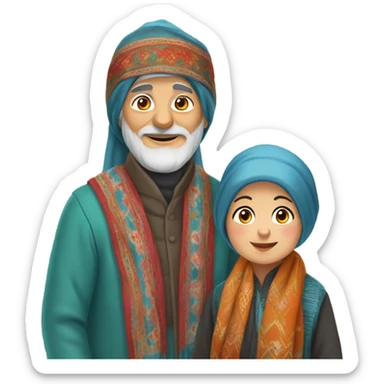 Uzbek grandparents sticker