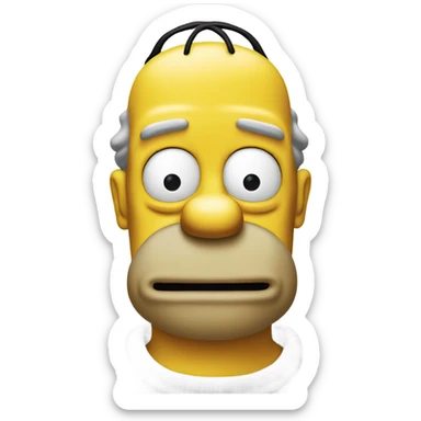 homer simpson sticker