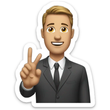 Eric Addams flipping people off sticker